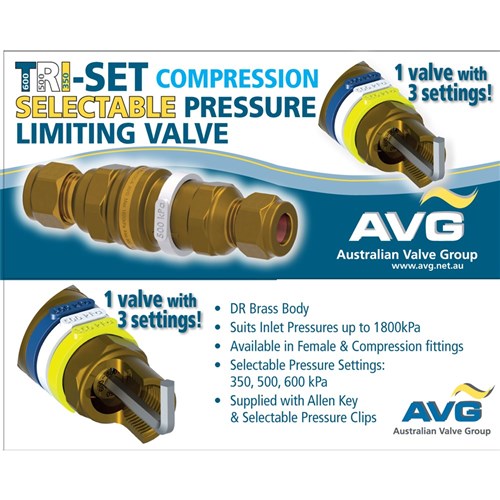 AVG Triset Limit Valve 15mm F&F PLV15FTRISET