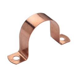 15mm Copper Saddle Clip (Heavy)