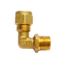 Brass STD Comp Elbow 5/16C X 1/4MI BSP #01005-0504