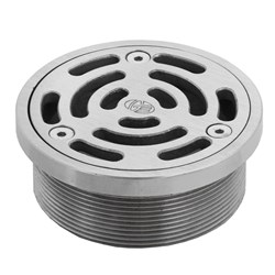 Stainless Steel Floor Drain Grate Assembly Round 100 X 80BSP 302323X