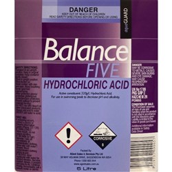 Bottle Hydrochloric Acid 5 Litre