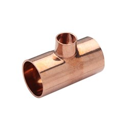 Copper High Pressure F&F Reducing Tee 32mm x 32mm x 15mm (Central Branch)