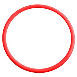 SS Press Fit Ring Seal Red (Pol) 15mm FKM15 JTVRNP015