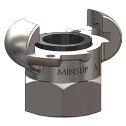 Alloy Minsup Type A Female Coupling 25mm