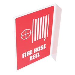 Right Angle Fire Hose Reel Sign MFSHRA