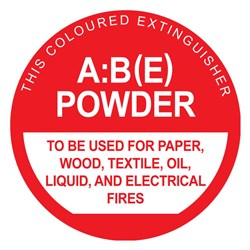 Powder Fire Enxtinguisher Sign MFSABE