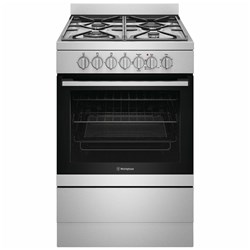60cm Dual Fuel Freestanding Cooker Stainless Steel WFE614SC