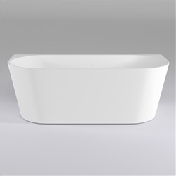 Harmony Back To Wall Freestanding Bath White No Overflow 1500 x 750 x 580 BT9161