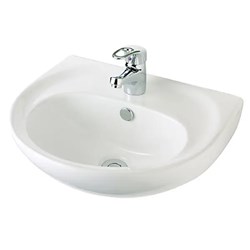 Vincent Wall Basin 480mm 1TH WH #G204W1TH