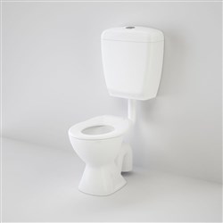 Caroma Junior 200 Connector Bottom Inlet S Trap Toilet Suite With Single Flap Seat White 984251W