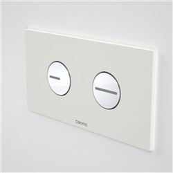 Caroma Invisi II Plastic Dual Flush Plate And Buttons White 237010WH