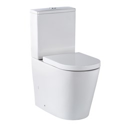 Seima Modia Wall Face Universal Inlet Toilet Suite With Deluxe Seat White 191760