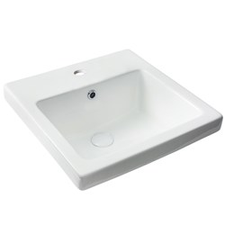 Seima Kyra 017 Above Counter Basin 430mm 1 Taphole With Overflow (No P&W) White191447