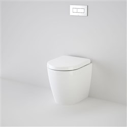 Caroma Urbane Compact Invisi II Wall Faced Toilet Suite With Soft Close Seat White 741500W