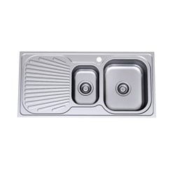 Clark Vital 1.5 Right Hand Bowl Sink 980mm 1.5 1 Taphole 1125.1R