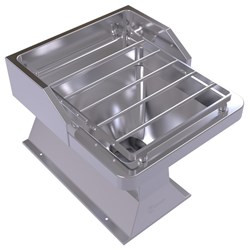 Stainless Steel S Trap Bottom Inlet Slophopper Floor Style With Grate 150002