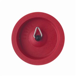 Plug Sink Red Rubber 25mm 006064