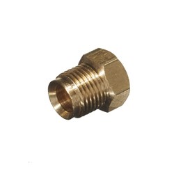 Brass Inverted Flared Plug 1/4" 01-6602