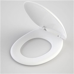 Caroma Caravelle Double Flap Care Toilet Seat White 254008W