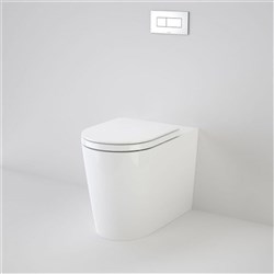 Caroma Liano Invisi II Easy Height Wall Face Bottom Inlet Toilet Suite With Soft Close Seat White 766500W OBS