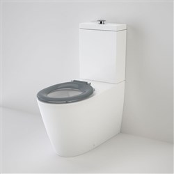 Caroma Care 800 Cleanflush Wall Faced Toilet Suite With Pedigree II Single Flap Seat Grey 901900AG