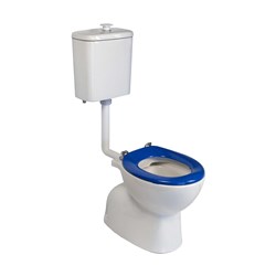 Seima Select Care S Trap Toilet Suite With Single Flap Blue Seat 192111