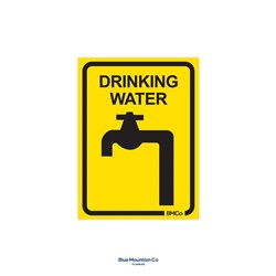 Metal Sign "Drinking Water" 100 X 75