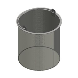 Simcraft Stainless Steel Bucket Only (Perforated) Type C - (Food Area) 230005