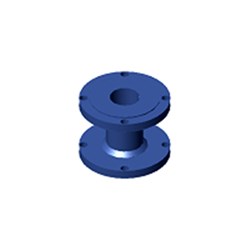 Ductile Iron High Pressure Blue PVC Flange Spigot Piece 150mm