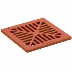 Rain Pit Teracotta PVC Grate Only 250mm Square 2239