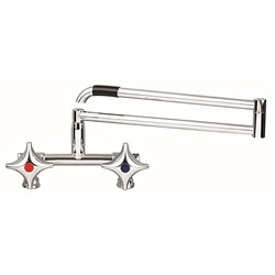 Galvin Engineering Chrome Plated Exposed Laundry Assembly Side Entry Fixed W/ Folding Arm 11064