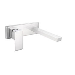 Alder Qaad Wall Basin Mixer 170mm With Plate Chrome 79192
