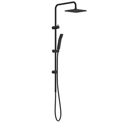 Clark Square II Rail Shower With Overhead Black CL10074.B3A