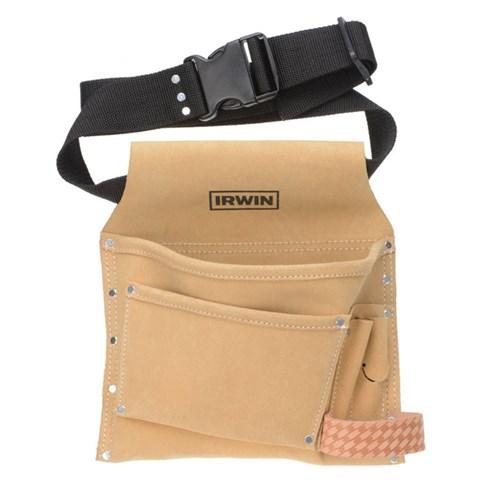 thumbnail image of Irwin 6 Pocket Leather Tool Bag REI-221-4