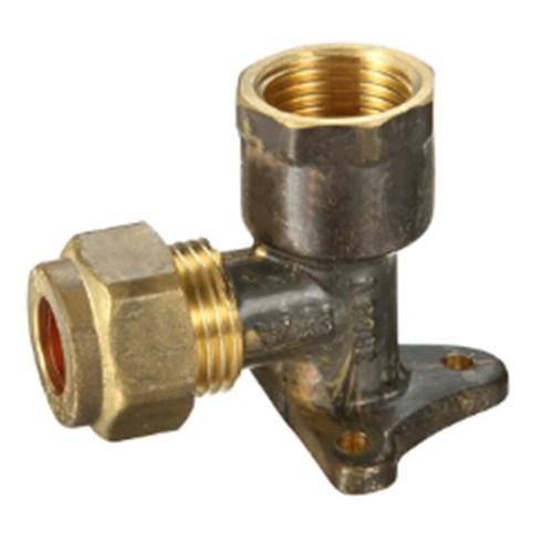 Brass Copper Compression Back Plated Elbow 15CU x 15FI