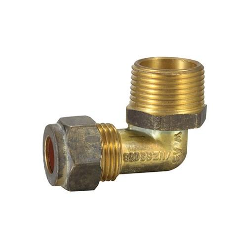 Brass Copper Compression Elbow 15CU x 20MI