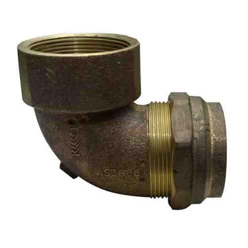 Brass Copper Compression Elbow 50CU x 50FI