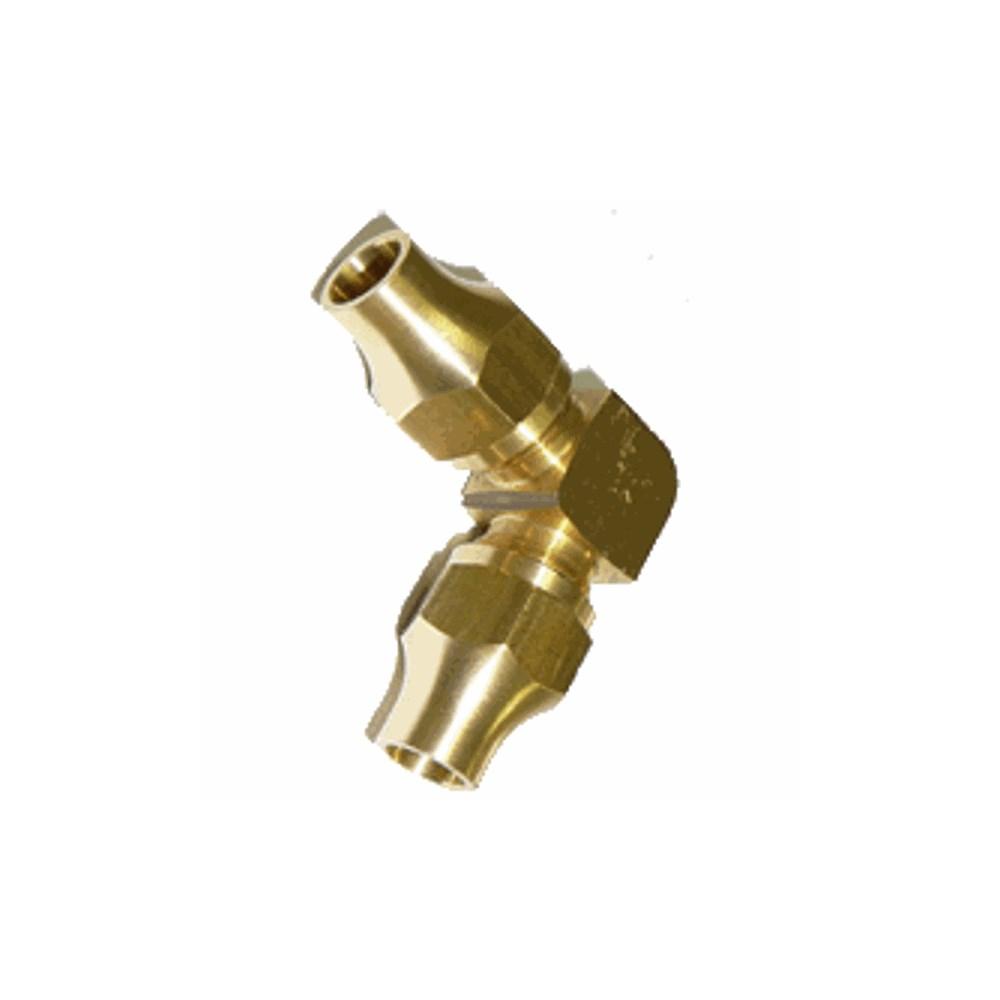 Brass LP Flared Elbow 6CU x 6MI (1/4 x 1/4)