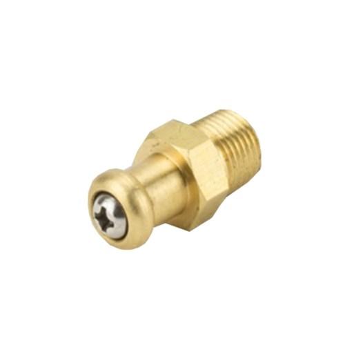 Brass Male Gas Testing Nipple With Seal 3mm (1/8)