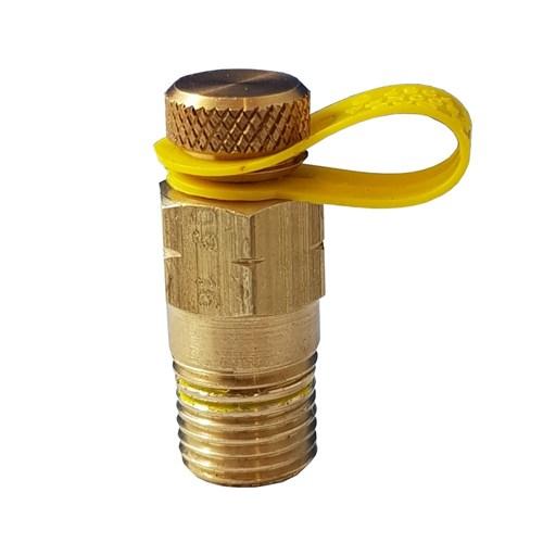 Petes Brass Male Test Plug 6mm (1/4) BSP DRB