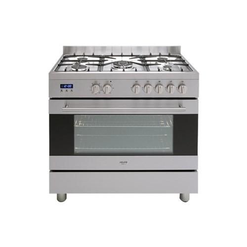 thumbnail image of Euro Freestanding Oven 90cm Stainless Steel Dual Fuel EO90FSDPSX