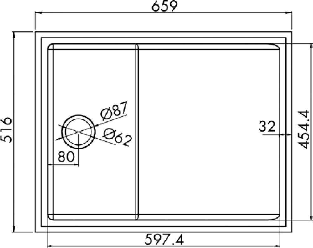 Stainless Steel Inset Baby Bath