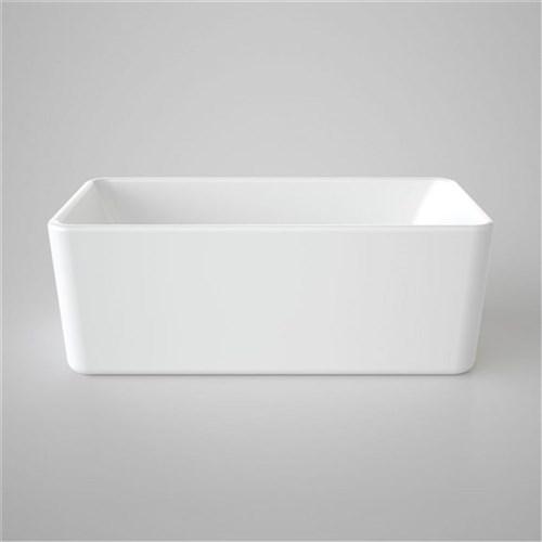 Caroma Cube Freestanding Bath 1600mm White CU6W