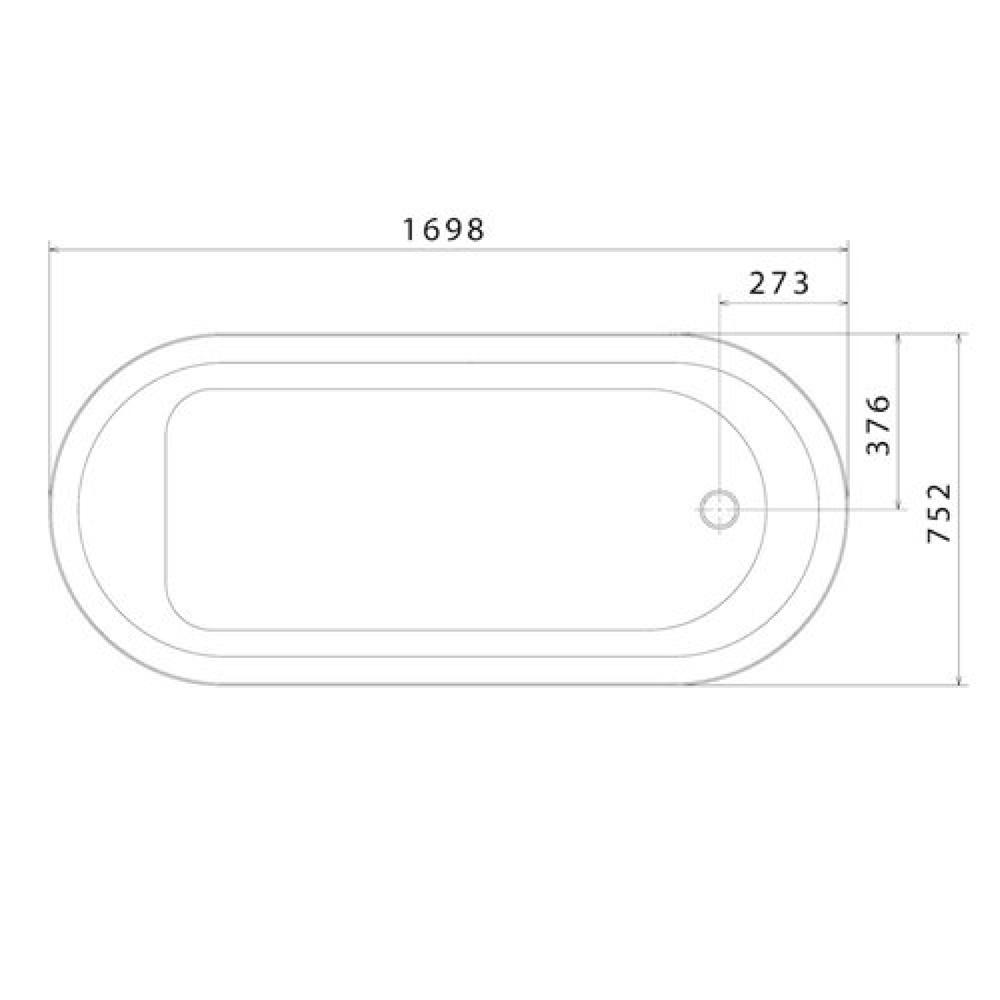 Caroma Classic Bath 1700 CL7W