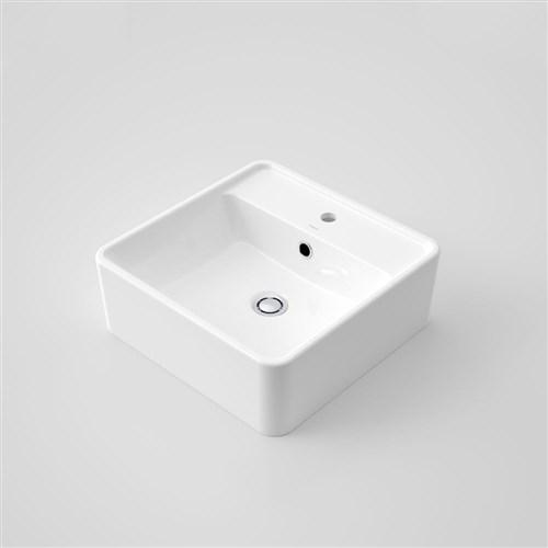 thumbnail image of Caroma Carboni II Above Counter Basin Three Taphole With Overflow White 865835W