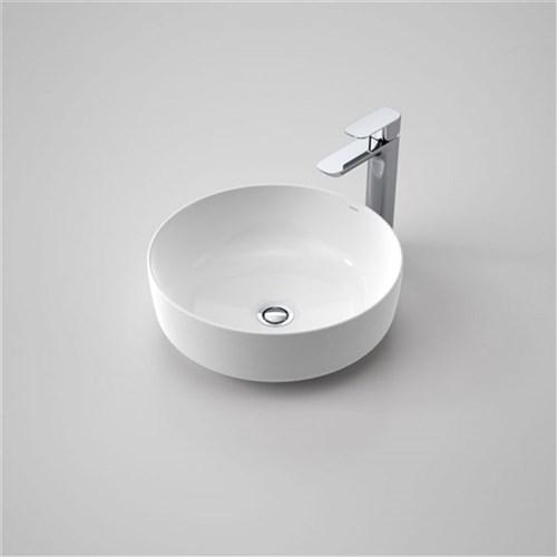 Caroma Tribute Above Counter Basin Round 405mm White 874300W