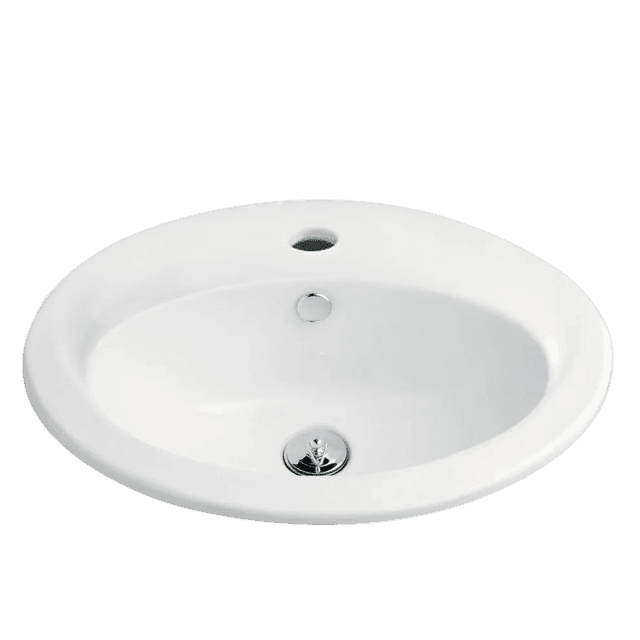 thumbnail image of Vincent Vanity Basin One Taphole 550mm White BA101