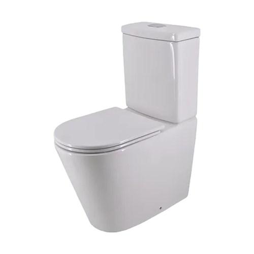 Harmony Bassini Wall Faced Easy Height Toilet Suite Back Entry With Thin Soft Close Seat HARMONY10450