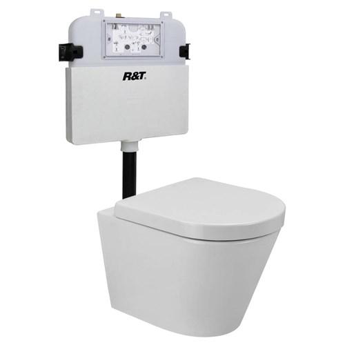 Harmony Bassini Wall Faced Toilet Suite With Consealed Cistern & Soft Close Seat HARMONY10500