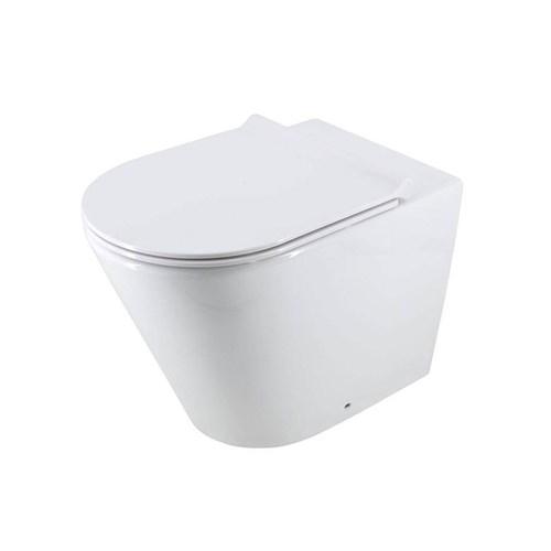 Harmony Bassini Wall Faced Toilet Suite With Consealed Cistern & Thin Soft Closed Seat HARMONY10550